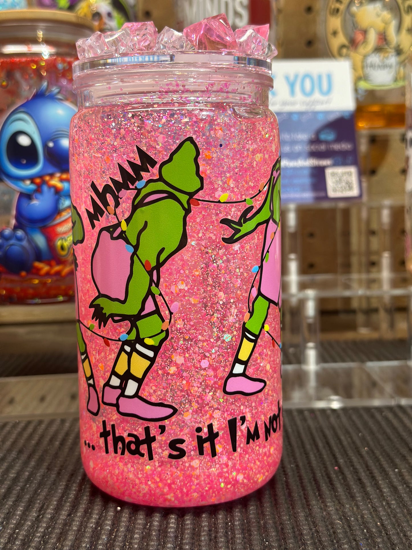 That’s it I’m not going (pink)